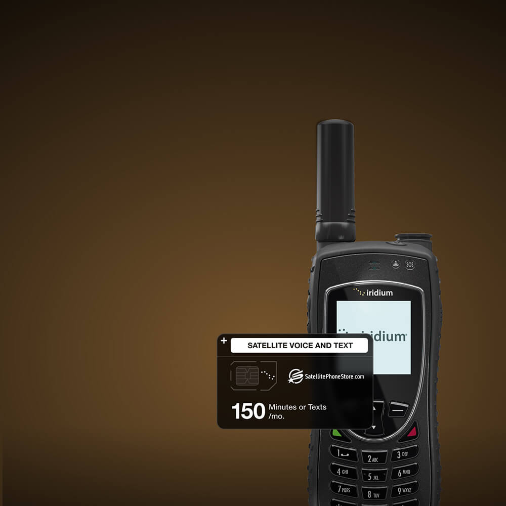 Iridium 9575 Extreme satellite phone with 150 minutes or texts plan