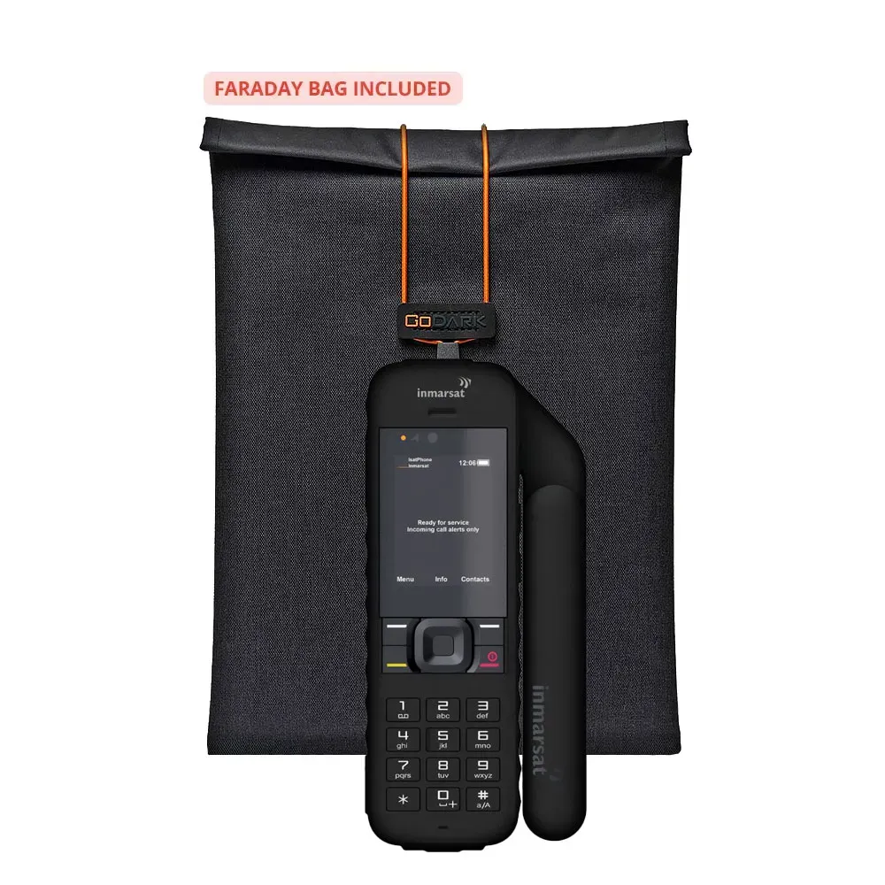 Inmarsat IsatPhone with GoDark Faraday Bag