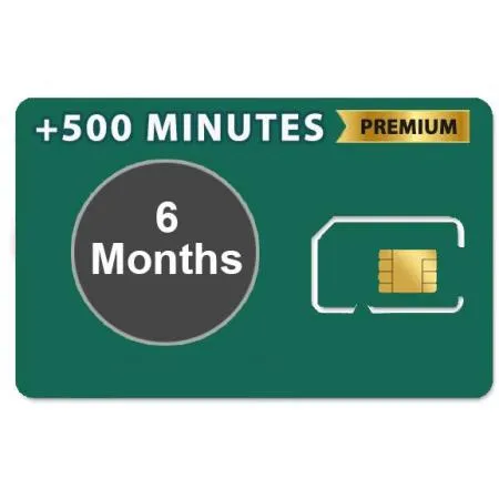 Iridium 500 Prepaid Minutes 6 Month Plan