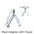 HL1120W Mast Adapter with Tripod